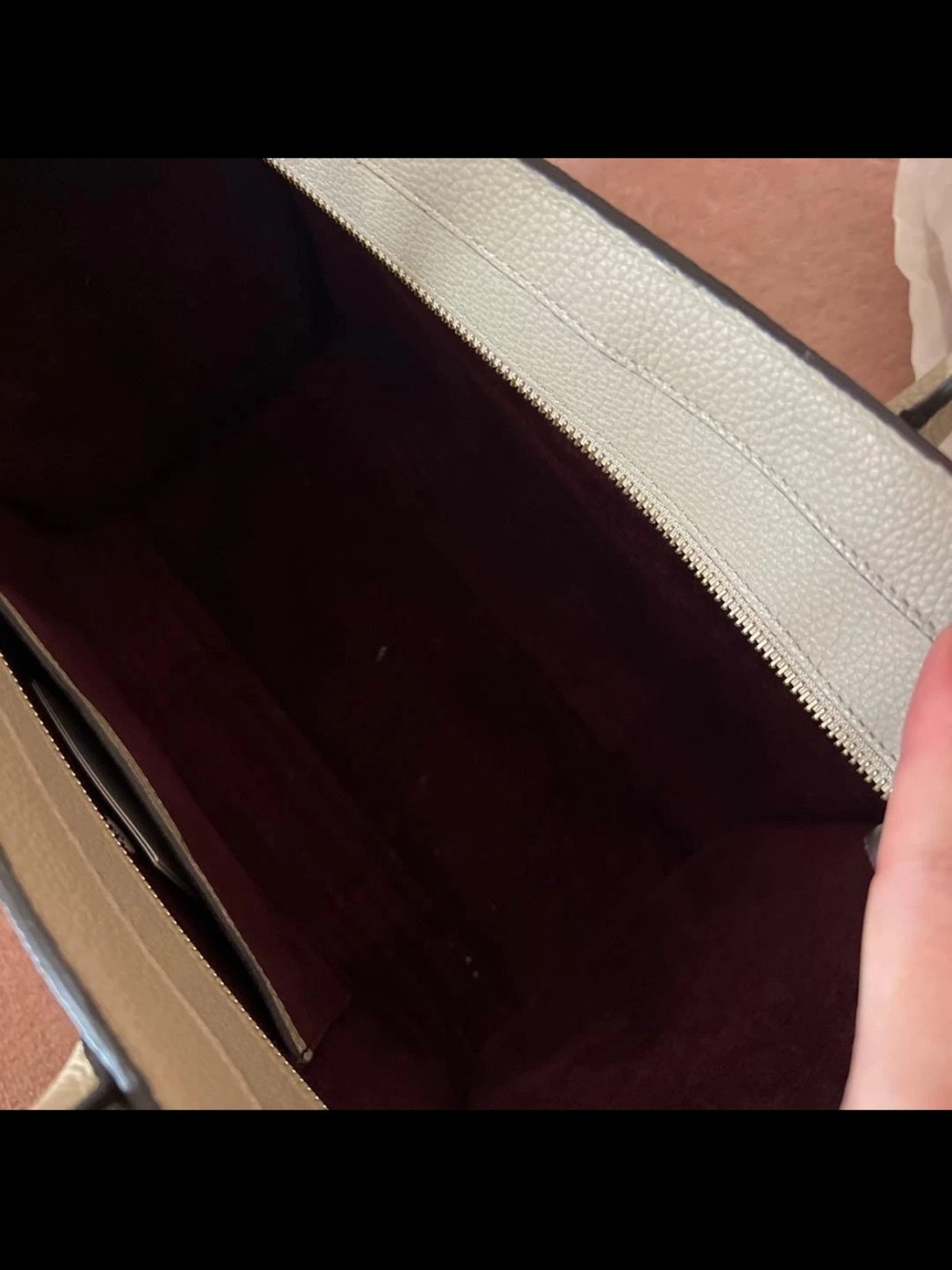 Mulberry Beige Leather Satchel with Removable Strap - Picture 4 of 7